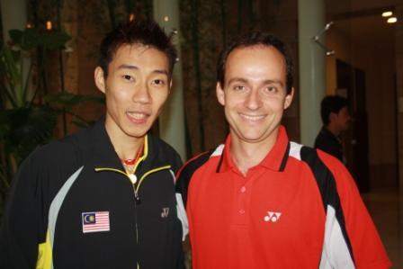 Hugo e Lee Chong Wei nº 1 do mundo